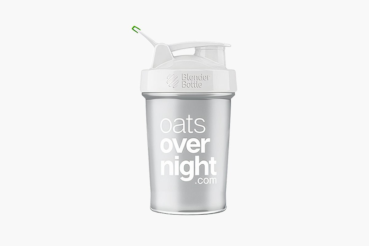 OATS OVERNIGHT BLENDER BOTTLE WHITE GREEN BPA FREE