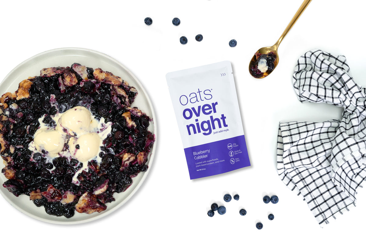 Protein Loaded Blueberry Overnight Oats